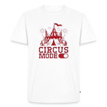 Circus Mode on Performer Gifts - Men's Premium Organic T-Shirt - white - Front - Nico (187cm)