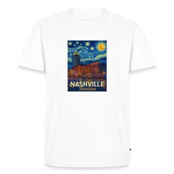 Nashville, Tennessee - T-shirt Premium bio Homme - blanc - Devant - Nico (187cm)