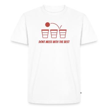 Three cups: the best remains - Men's Premium Organic T-Shirt - white - Front - Nico (187cm)