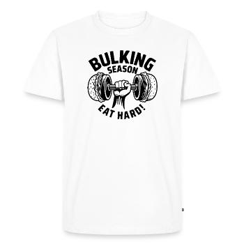 Remontée mécanique de saison BullKing - T-shirt Premium bio Homme - blanc - Devant - Nico (187cm)