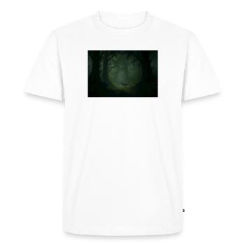 Dino dans la forêt de nuages - T-shirt Premium bio Homme - blanc - Devant - Nico (187cm)