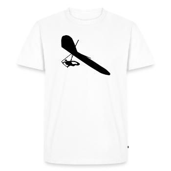 Deltaplane - T-shirt Premium bio Homme - blanc - Devant - Nico (187cm)