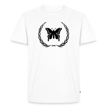 Couronne de symbole de papillon - T-shirt Premium bio Homme - blanc - Devant - Nico (187cm)
