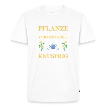 Jardinier Jardinage Jardinage Jardinage Jardinage - T-shirt Premium bio Homme - blanc - Devant - Nico (187cm)