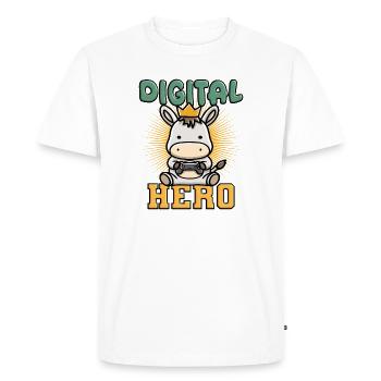 Jeux vidéo - T-shirt Premium bio Homme - blanc - Devant - Nico (187cm)