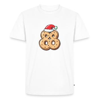 88 Number Cookie Christmas - Men's Premium Organic T-Shirt - white - Front - Nico (187cm)