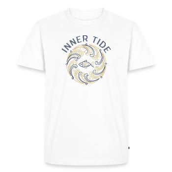 Rivière à marée intérieure - T-shirt Premium bio Homme - blanc - Devant - Nico (187cm)
