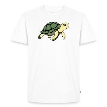 Turtle Turtles - Men's Premium Organic T-Shirt - white - Front - Nico (187cm)
