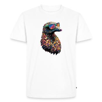 Pangolin Pangolin Pomme de pin Pangolins - T-shirt Premium bio Homme - blanc - Devant - Nico (187cm)