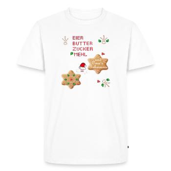 Biscuits de Noël - T-shirt Premium bio Homme - blanc - Devant - Nico (187cm)