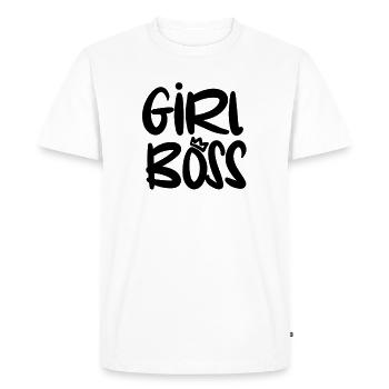 Patronne - T-shirt Premium bio Homme - blanc - Devant - Nico (187cm)