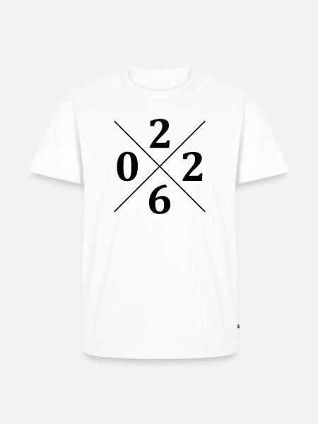 2026 - Männer Premium Bio T-Shirt - Weiß