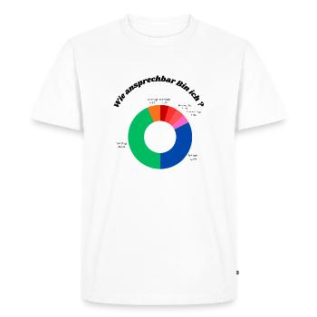 Motivation Diagram - Men's Premium Organic T-Shirt - white - Front - Nico (187cm)