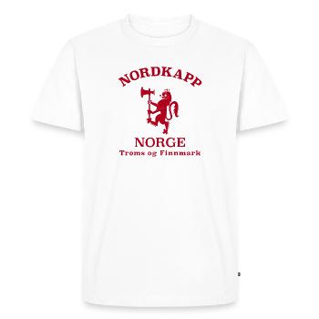 Nordkapp, Norvège, Norvège, Norvège - T-shirt Premium bio Homme - blanc - Devant - Nico (187cm)
