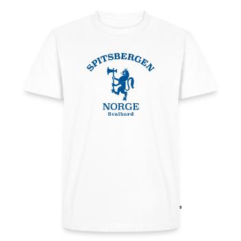 Spitzberg Norvège Norvège Norvège - T-shirt Premium bio Homme - blanc - Devant - Nico (187cm)