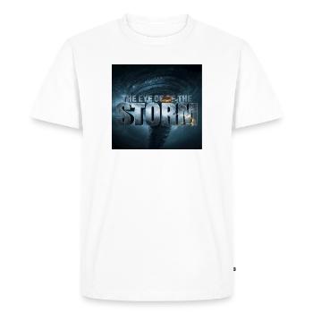 The Eye of the Storm - Men's Premium Organic T-Shirt - white - Front - Nico (187cm)