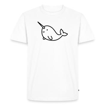 Narval - T-shirt Premium bio Homme - blanc - Devant - Nico (187cm)