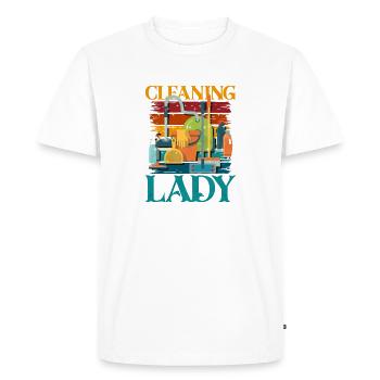 Cleaning Heroine Color Explosion - Men's Premium Organic T-Shirt - white - Front - Nico (187cm)