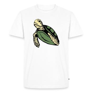 Turtle Turtles - Men's Premium Organic T-Shirt - white - Front - Nico (187cm)
