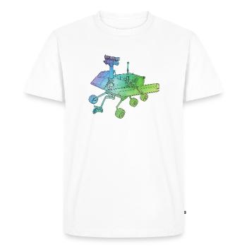 Mars Rover Space Adventure on the Red Planet - Men's Premium Organic T-Shirt - white - Front - Nico (187cm)