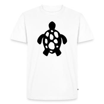 Sea Turtle – Underwater & Beach Motif - Men's Premium Organic T-Shirt - white - Front - Nico (187cm)