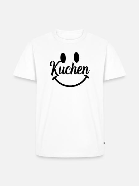kuchen  - Männer Premium Bio T-Shirt - Weiß