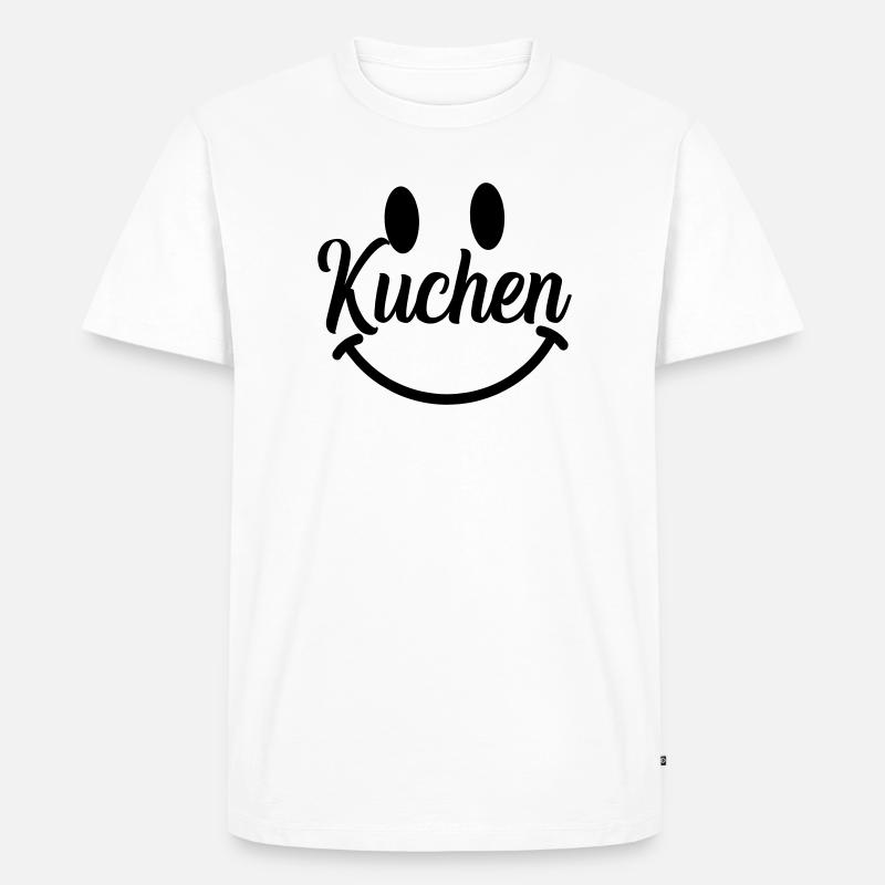kuchen  - Männer Premium Bio T-Shirt - Weiß