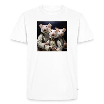 Rats in a trio of coats - Men's Premium Organic T-Shirt - white - Front - Nico (187cm)