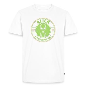 Unité de surveillance extraterrestre : mythe amusant - T-shirt Premium bio Homme - blanc - Devant - Nico (187cm)