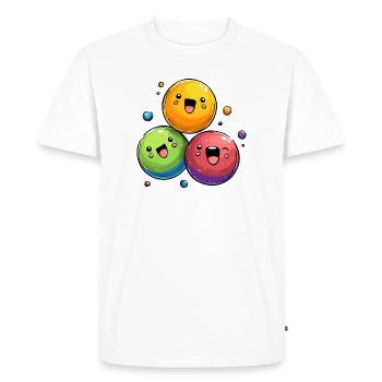 Colorful balls cartoon - Men's Premium Organic T-Shirt - white - Front - Nico (187cm)