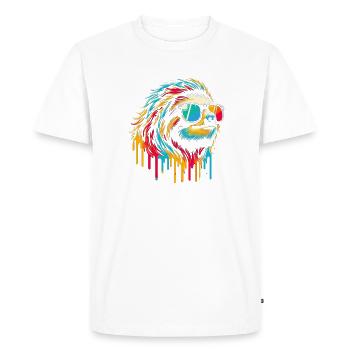Paresseux Paresseux Art Paresseux Fan Paresseux - T-shirt Premium bio Homme - blanc - Devant - Nico (187cm)
