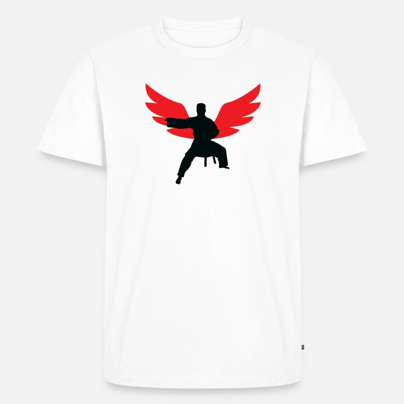 Aikido – Kampfsport – Aikido - Männer Premium Bio T-Shirt - Weiß