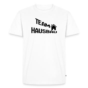 Construction de maisons d’équipe - T-shirt Premium bio Homme - blanc - Devant - Nico (187cm)