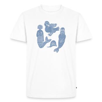 Collection d’art populaire mythologique - T-shirt Premium bio Homme - blanc - Devant - Nico (187cm)