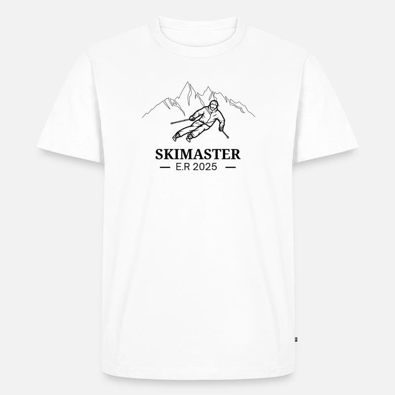 SKIMASTER - Männer Premium Bio T-Shirt - Weiß