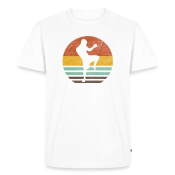 Guerrier du kickboxing - T-shirt Premium bio Homme - blanc - Devant - Nico (187cm)