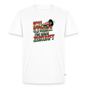 I'm striking for your future Environmental awareness - Men's Premium Organic T-Shirt - white - Front - Nico (187cm)
