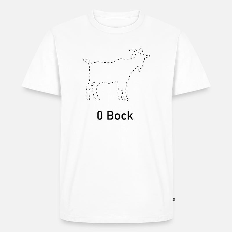 Null Bock - Männer Premium Bio T-Shirt - Weiß