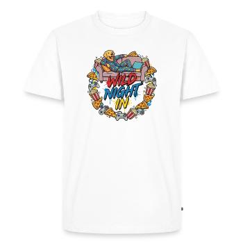 Chien de jeu douillet - T-shirt Premium bio Homme - blanc - Devant - Nico (187cm)