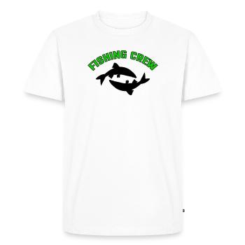 Fish Crew - T-shirt Premium bio Homme - blanc - Devant - Nico (187cm)