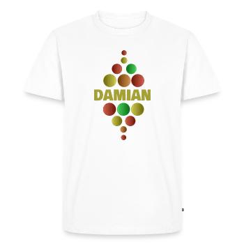 Damian - T-shirt Premium bio Homme - blanc - Devant - Nico (187cm)