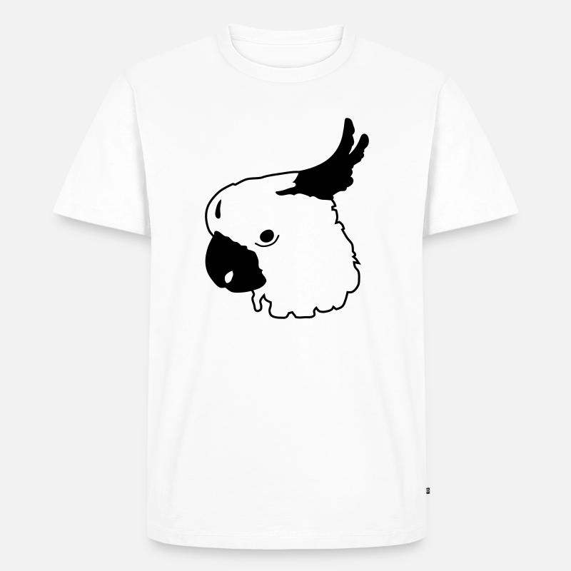 Papagei - Männer Premium Bio T-Shirt - Weiß