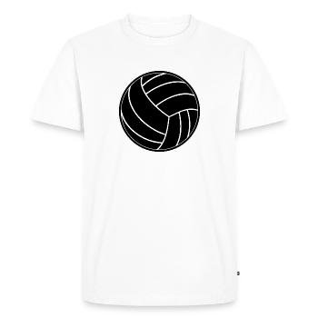 volleyball - Men's Premium Organic T-Shirt - white - Front - Nico (187cm)
