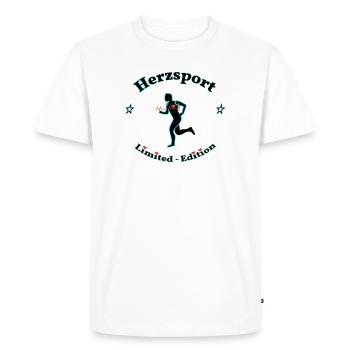 Hertz Sport - T-shirt Premium bio Homme - blanc - Devant - Nico (187cm)