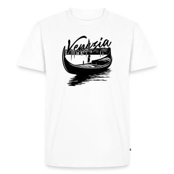Venezia - T-shirt Premium bio Homme - blanc - Devant - Nico (187cm)
