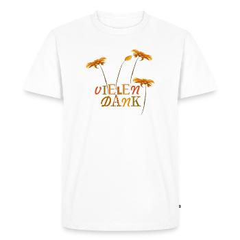 Merci beaucoup - T-shirt Premium bio Homme - blanc - Devant - Nico (187cm)