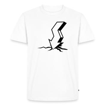 Stock market crash - Men's Premium Organic T-Shirt - white - Front - Nico (187cm)