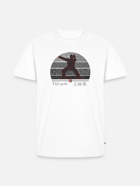 Taiji Kraft - Trainings Outfit Geschenk - Männer Premium Bio T-Shirt - Weiß