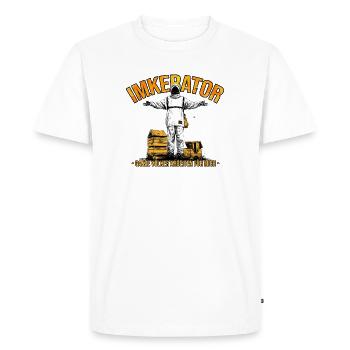 Beekeeper Whole colonies work for me - Men's Premium Organic T-Shirt - white - Front - Nico (187cm)