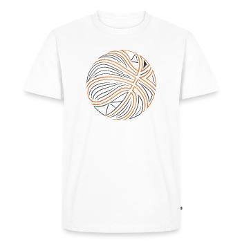 Thread Swivel Orange Black - Men's Premium Organic T-Shirt - white - Front - Nico (187cm)